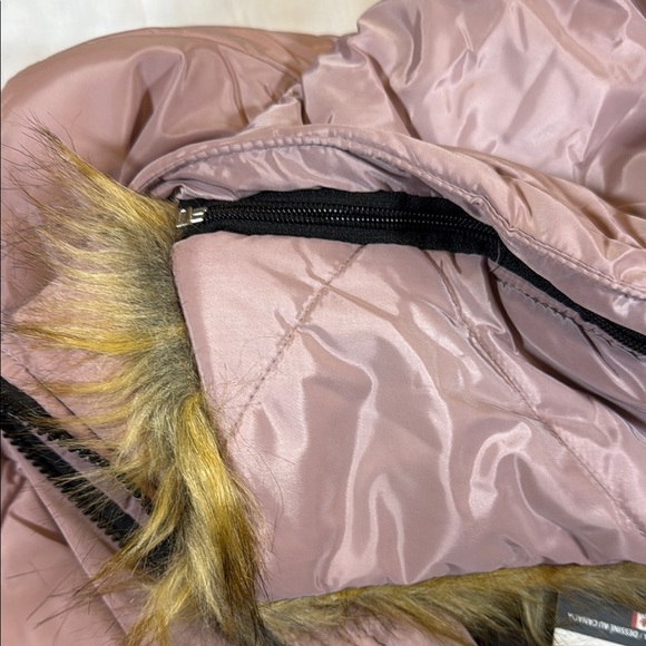 Canada Weathergear Pink Knee-length Puffer Jacket w/ Removable Pho-Fur - Picture 9 of 12